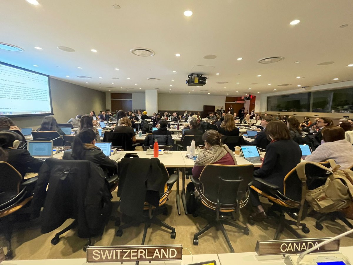 swiss_un's tweet photo. With this year’s Agreed Conclusions the @UN_CSW adopted for the1️⃣st time a fully-fledged document addressing the nexus between gender equality and climate change. #UNCSW66
Thank you to inspiring women & their leadership for contributing to making this outcome possible! 👏 https://t.co/HyW6tnnlL4