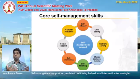 Lester_E_Jones's tweet photo. Telemedicine Track: Dr Hemakumar Devan @HemDevan
'Self management support using Behavioural Intervention Technologies'
Nice rationale and description of process for the co-construction of iSelf-help - an online pain management programme @PASpainsg #PASASM2022 https://t.co/j4x0FqLGnr