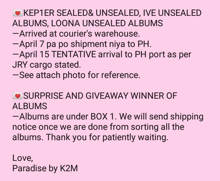 pbk2mupdates's tweet photo. MASS UPDATE as of 03.26.2022
#PBK2MUpdates

—read and comprehend what is stated below. Be mindful with the terms we used to avoid getting confusion.
—make sure to read the update before sending us a dm.
—MAKE READING A HABIT! https://t.co/LCnt7AKTvB