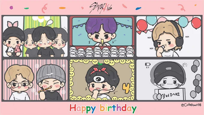 🎉🎉

#StrayKids4thAnniversary
#SKZOOM #Straykidsfanart 
@Stray_Kids 