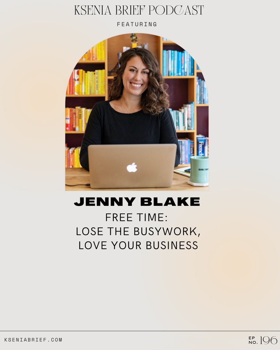kseniadotlove's tweet image. This is one of the most real podcasts about business I've ever recorded. @jenny_blake shares how she sold a house to fund her book and gave herself the permission to not make money while she focused on writing #itsfreetime: kseniabrief.com/jenny-blake-fr…