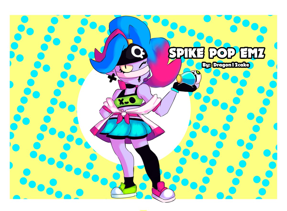 Dragon12cake's tweet photo. Spike Pop EMZ has finally arrived !!!

Link: https://t.co/hHaxmvZeis

#brawlstars #supercellmake #brawlart #brawlstarsart #brawlstarsfanart https://t.co/CGjSSXLK1w