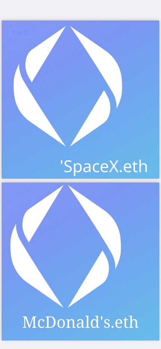 enswallets's tweet photo. ENS NFT Database Protocol Pilot Program Interface Tool Direct Functions

’SpaceX.eth

McDonald’s.eth

Birdie’s.eth

Volcom.eth

NFT’s.eth

’Sony.eth

LouisVuittonMalletier.eth

’Coinbase.eth

StockQuotes.eth

WebDesigns.eth

Birdies.eth

’Ethereum.eth

’Bitcoin.eth

’Sony.eth https://t.co/7YbEtoNdBG