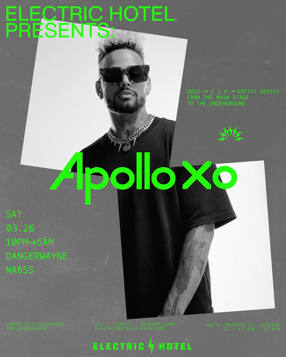 Nights full of surprises ⚡️

Heavy house hitter <a href="/borndirtymusic/">B O R N 💛❤️ D I R T Y</a>  touches down to make his headlining debut tonight! Tix available via the link in our bio! 

Tomorrow night, <a href="/imwithapollo/">Apollo Xo</a>  returnsto do what he does best by turning the volume to 11, and the energy to match.