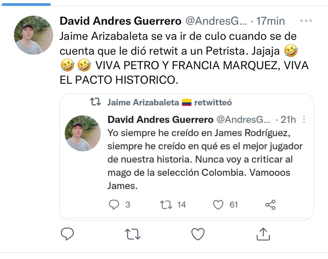 jarizabaletaf's tweet photo. No me interesa yo a diferencia de ustedes no veo enemigos, simplemente estuve de acuerdo con su comentario.

Ese me diferencia de ustedes, un combo de odiadores https://t.co/ro66adTM5k