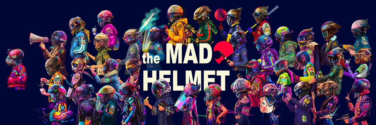 This is my Gang 
#theMADhelmet
the new drop today 9.30pm (Bangkok) GMT+7 
26 03 2022
0.019-0.028 eth
#NFTs #NFTProject #nftcollector #NFTTHAILAND 
opensea.io/collection/the…