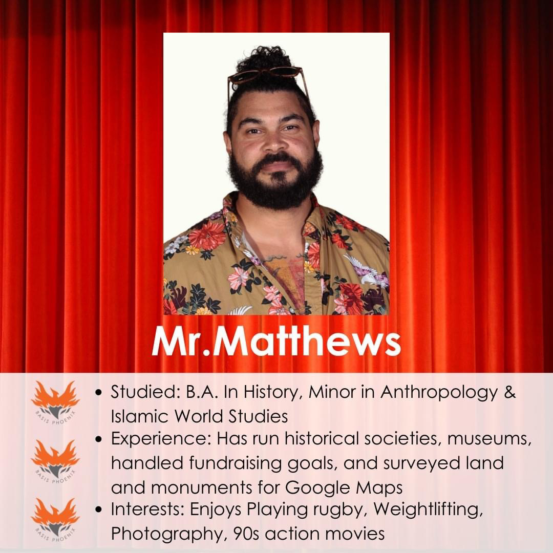 BASISed's tweet photo. Teacher feature! This week, we spotlight Mr. Matthews from BASIS Phoenix! 
#teacherfeature #basisphoenix #bestandbrightest #readySETteach https://t.co/j5FXhtJEKp