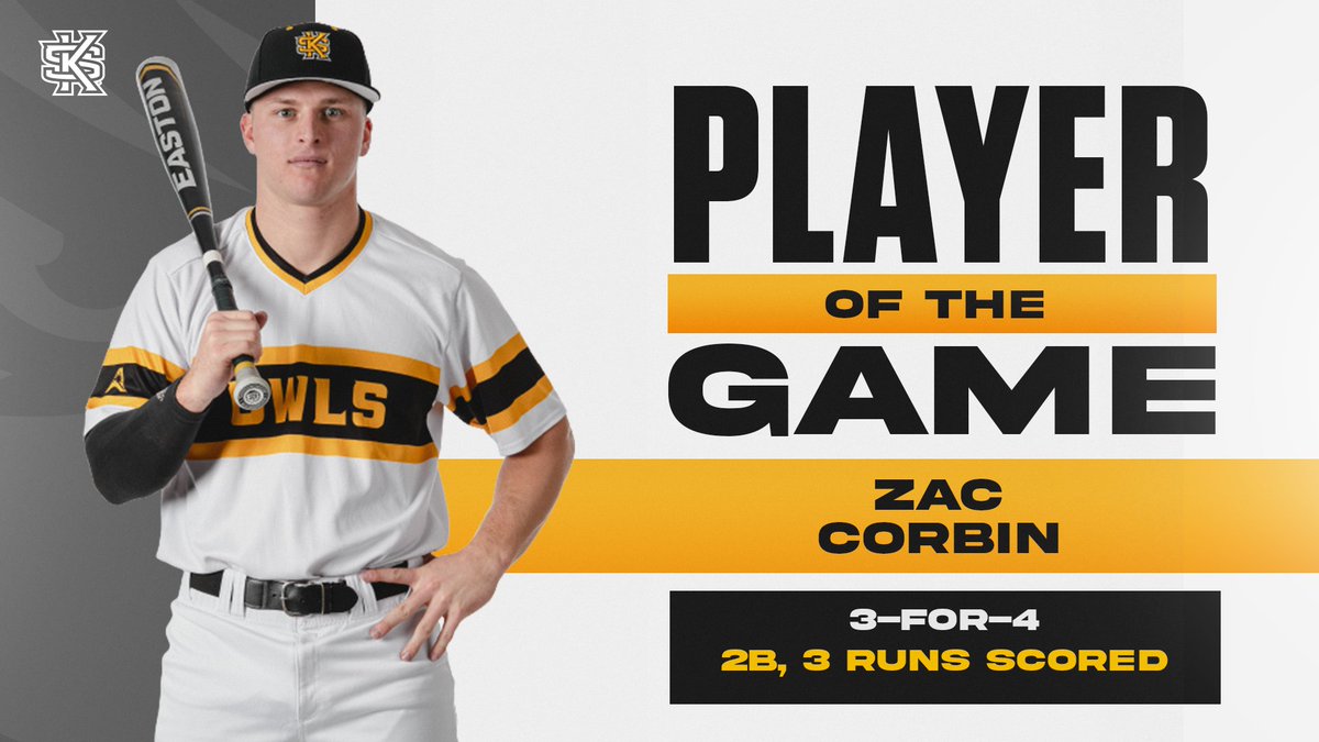 KSUOwlsBSB's tweet photo. Mr. Multi-Hit back at it again 💯

This man lives on the base paths.

#BeDifferent | #OneKS ⚾️ https://t.co/fd9etoCVYJ