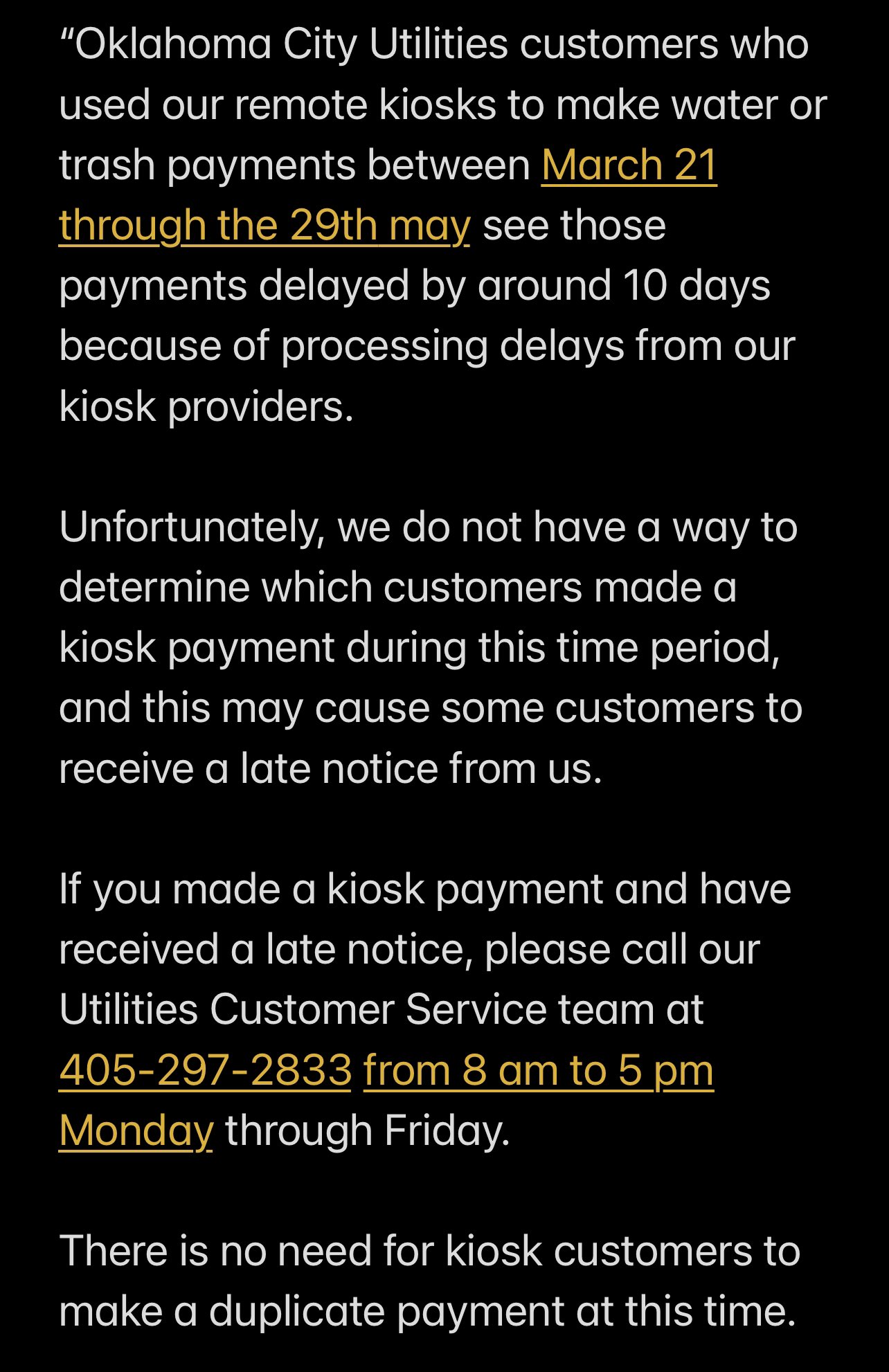City of OKC on Twitter "🚨🚨 SERVICE ANNOUNCEMENT FROM OKLAHOMA CITY