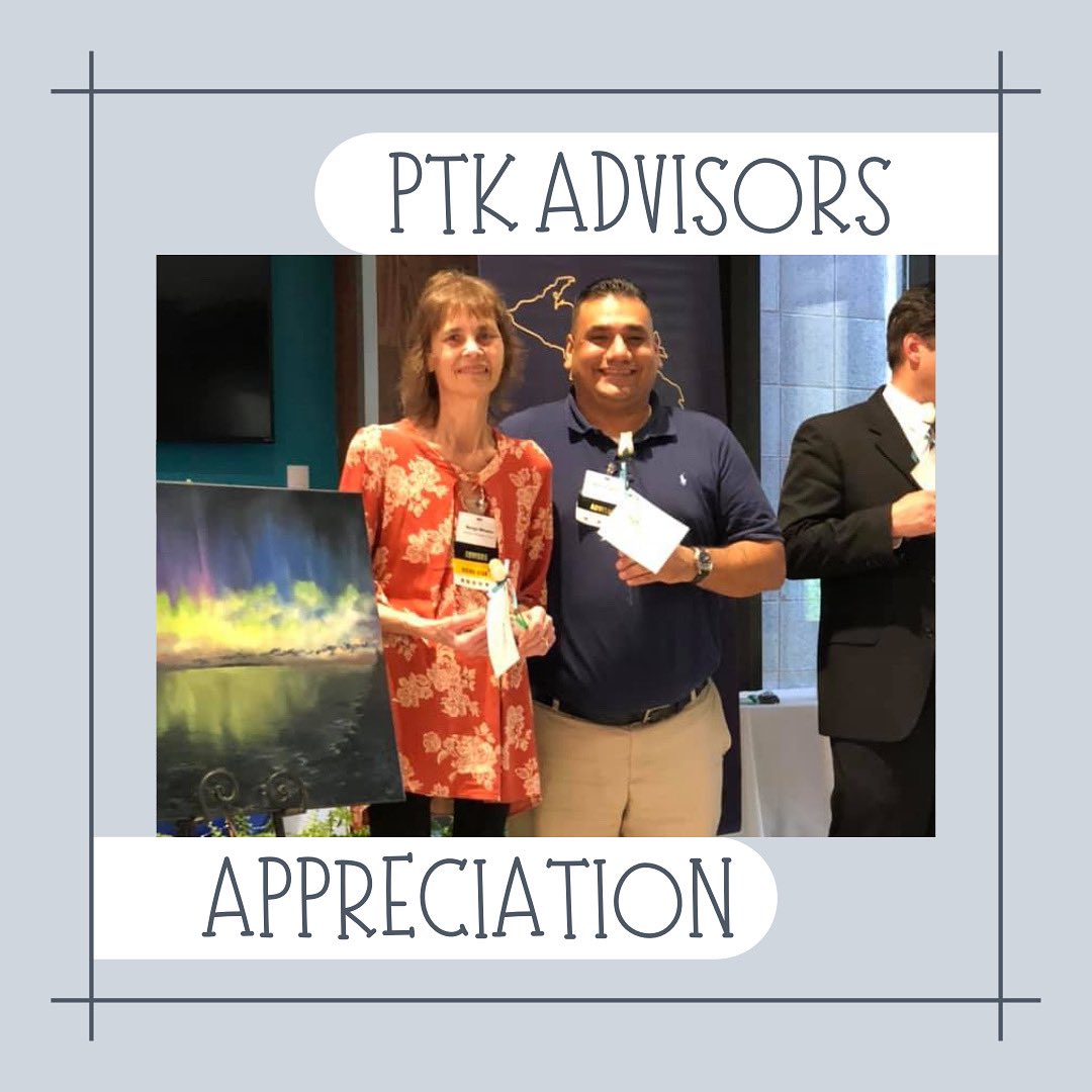 PtkLcc's tweet photo. Happy @PHITHETAKAPPA Advisors Appreciation day! 

Thank you Margo Whalen and Alejandro Gradilla. We greatly #appreciate you! 

For always encouraging us to try new things and set new goals, and for always helping us to achieve these goals.

#MichiganRegion #CelebrateMichiganPTK https://t.co/ltinralVr7