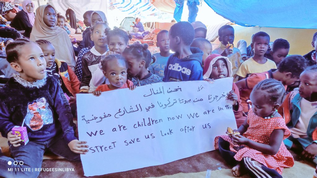 TeddyWondu2's tweet photo. We refugees women's children's  and men's have been influenced  tortures, arbitrary detentions &amp; the violations.we are still now after the situation of gurgarishe #libya #4 the past 6 months   suffering and detained within a bad condition.@antonioguterres @EUinLibya @UNHCRLibya https://t.co/eICQAHYtCd