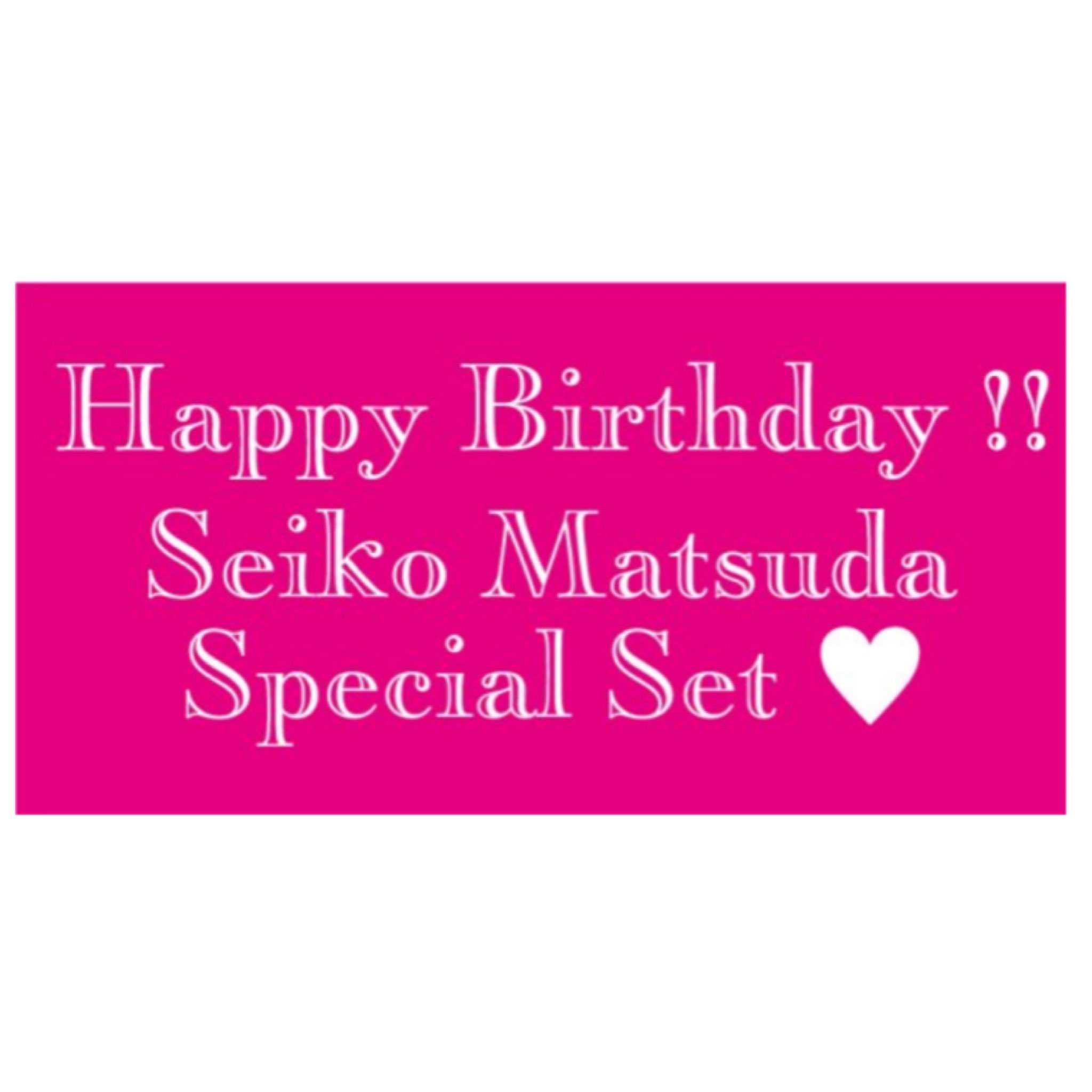      Happy Birthday!!Seiko Matsuda Special Set                 ^ ^ 