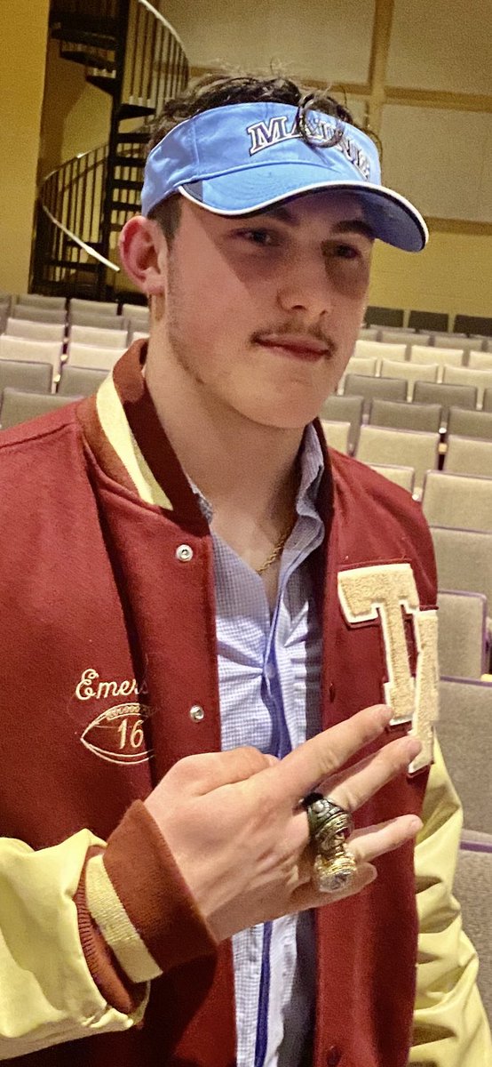 16_JackEmerson's tweet photo. My second Maine CLASS A STATE Champ ring ceremony!! Keepin it in Maine, ⁦⁦@BlackBearsFB⁩ ⁦@BearRecruiting⁩ ⁦@CoachDresner⁩ ⁦@CoachStevensFB⁩ ⁦@Thornton_FB⁩ https://t.co/IgrzwMztxq