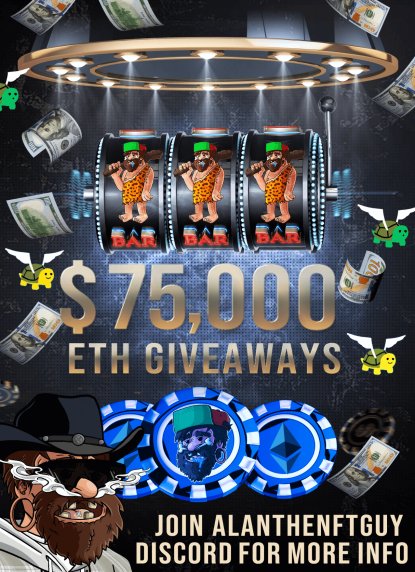 AlexandrosNFT's tweet photo. If you want a chance at winning BLUECHIP NFTs or ETH, well the odds don’t get much better than this! Go check out AlanTheNFTguy, he is doing 8 EPIC Giveaways! More info on Discord   https://t.co/yiaItu7LIj #everybodyeats #cryptocannibals #AlanTheNftGuy @alanthenftguy https://t.co/cq7R3lAzLE