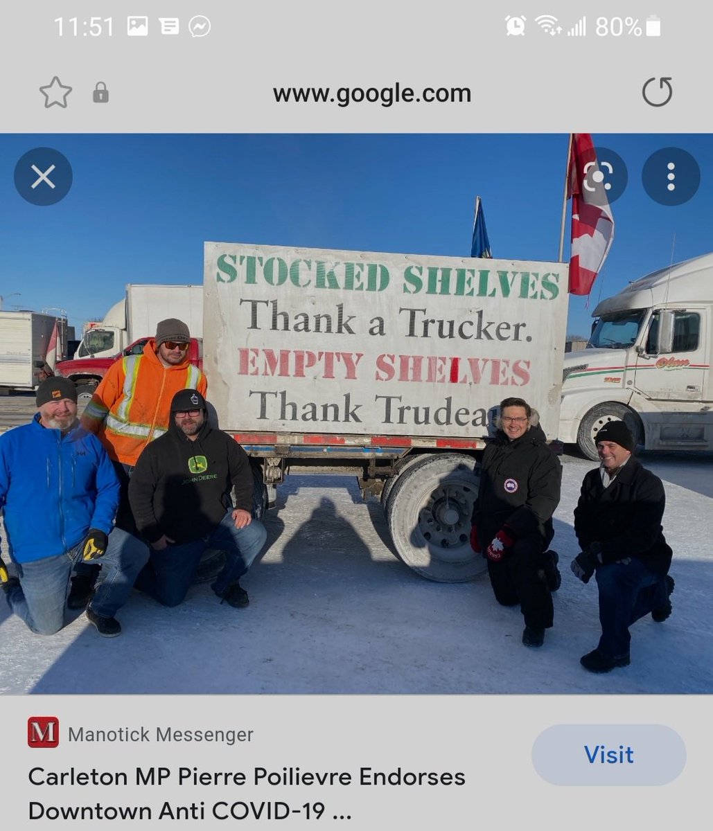 asmith7084's tweet photo. @MikeKennelly7 @ProsaicPKent @PierrePoilievre had boots on the ground when he took coffee and donuts to the #Freedumb Convoy maniacs.๐#TeamCharest all the way. https://t.co/SMXRdDrMQ7