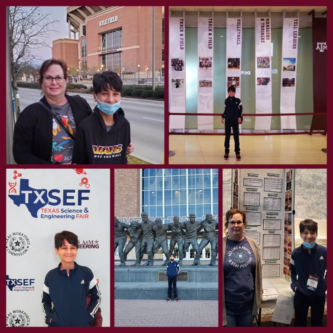 YvonneGoveaDW's tweet photo. Ethan &amp; Mrs. Duran representing SISD at the Texas Science &amp; Engineering Fair.  @Ensor_MS @FMcDonald_CI 
#TAMU #TSEF #SISD https://t.co/tYTA9HVBP2