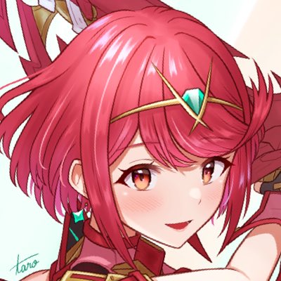 ホムラ(ゼノブレイド2) 「#新しいプロフィール画像 」|taroのイラスト