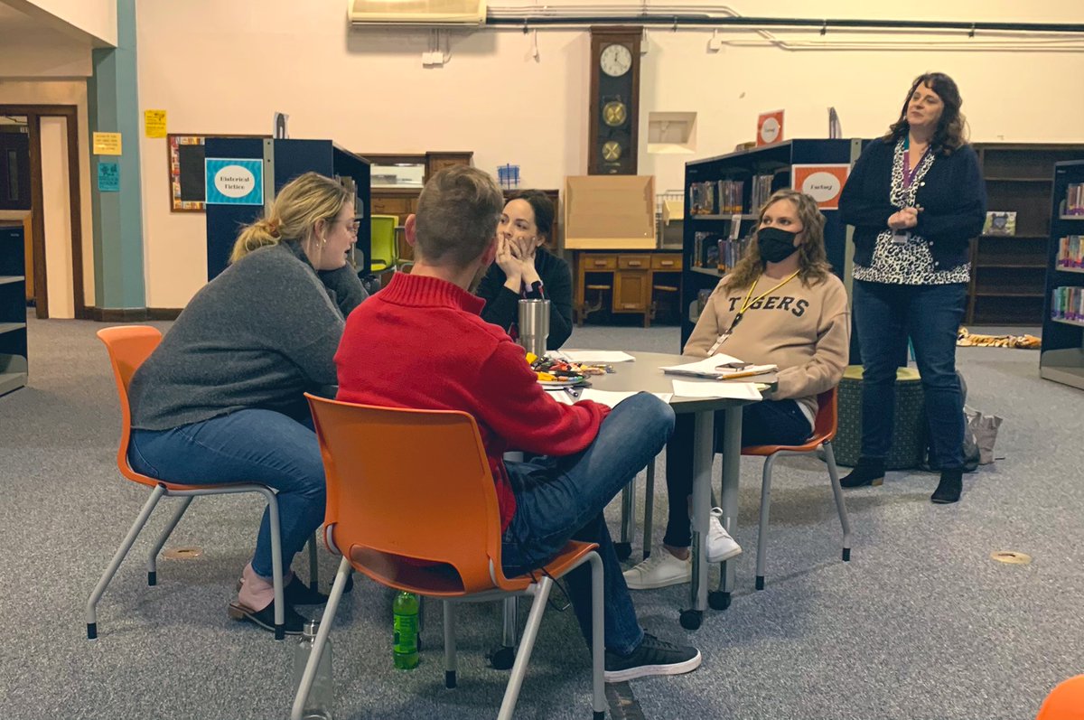 DeSoto_School's tweet image. ELA teachers: Analyzing student data, celebrating growth, and planning for next instructional steps.#pdFriday #WeareADM