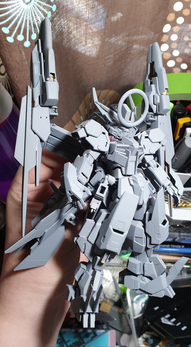 RaynBuilds's tweet photo. WIP: - Primer coat on the HG Sengoku Strike Emperor (custom) ~ https://t.co/koEm7fVhXY