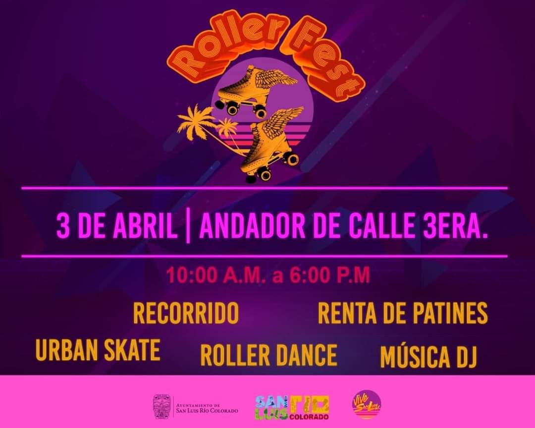 AytodeSlrc's tweet photo. 🥳 Estamos listos para patinar en el #RollerFest 🥳
Te esperamos este próximo 3 de abril en el andador de la calle 3era. https://t.co/7KgwTfxBiK