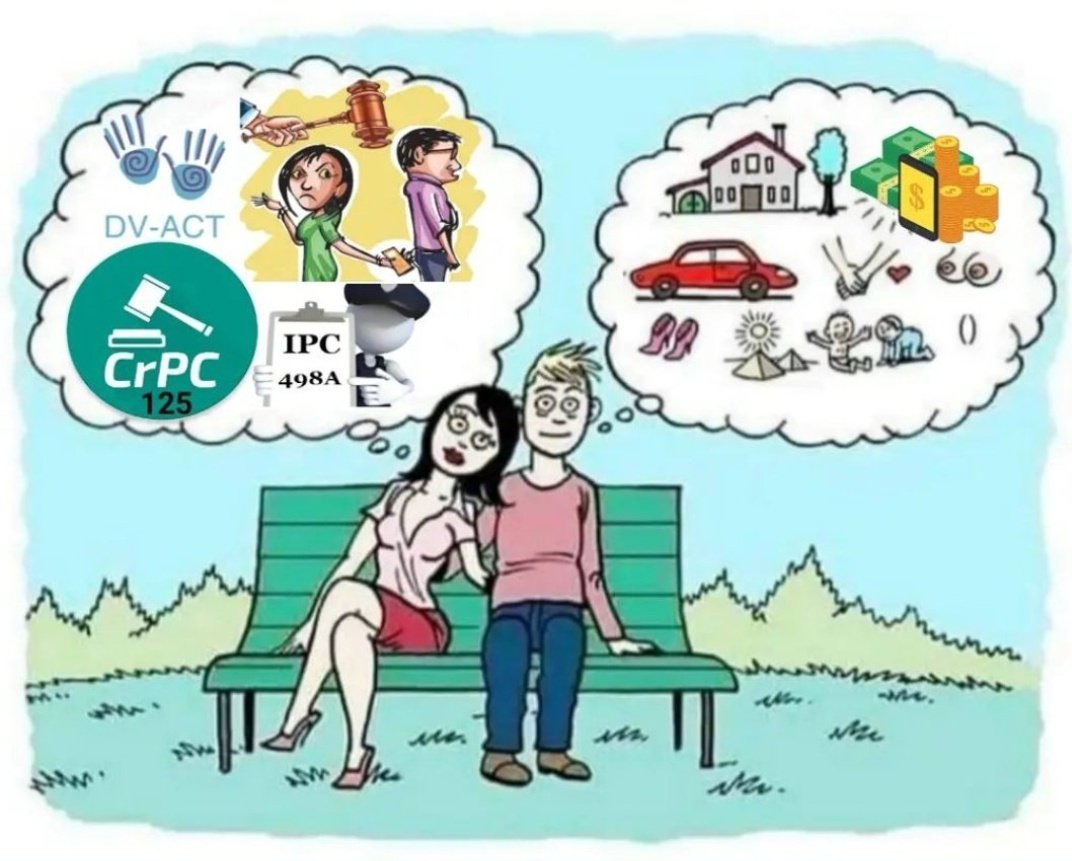 <a href="/KirenRijiju/">Kiren Rijiju</a> <a href="/PMOIndia/">PMO India</a> - 
Mindset of maximum couples in India. 
Especially most of the ladies r thinking like this before marriage only then after marriage they r spoiling husband entire family including sr.citizens n sisters by filing false 498A case
Please amend IPC498A soon!