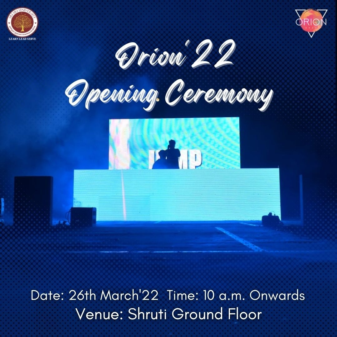 OrionSSU's tweet photo. Unveiling the date for the Inaugural Ceremony of ORION'22.
We heartily invite you to be a part of the same.
We can't wait to celebrate this festival with all of you🥳🥳
#humaraorion #orionforyouth #events #culturalevents #bussinessevent #orion22 #odishafestivals #ssu #orionfest https://t.co/yep7i4Z5WN