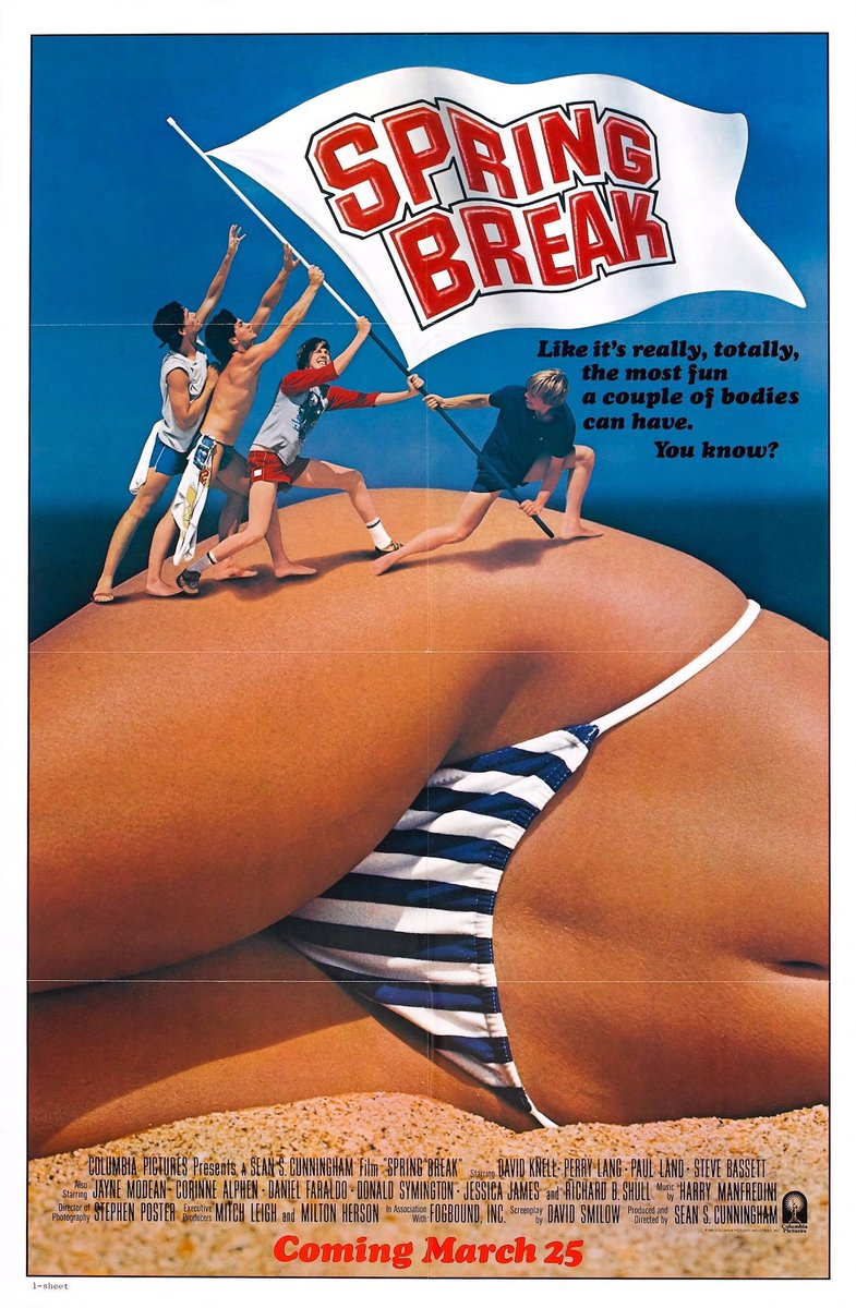 FilmNewsNos's tweet photo. 🎬MOVIE HISTORY: 39 years ago today, March 25, 1983, the movie ‘Spring Break’ opened in theaters!

#DavidKnell #PerryLang #PaulLand #SteveBassett #JayneModean #CorinneWahl #DonaldSymington #RichardBShull #JeffGarlin https://t.co/4LLpu9CC5F