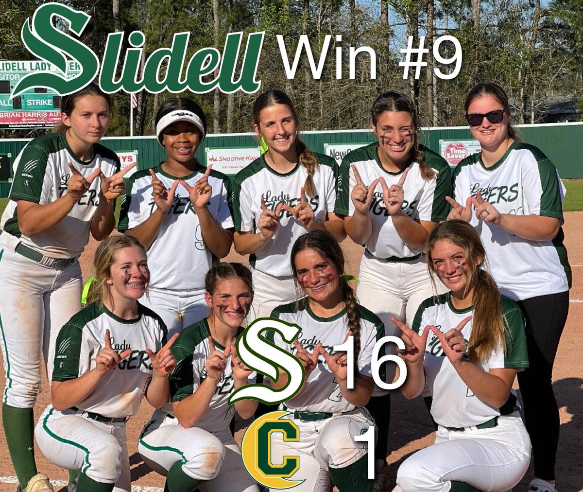 Win #9

<a href="/Softball_La/">Louisiana High School Softball</a> @Louisiana5A 
<a href="/SportsSlidell/">Slidell Sports</a> <a href="/SlidellHS_Ath/">Slidell High Sports</a>