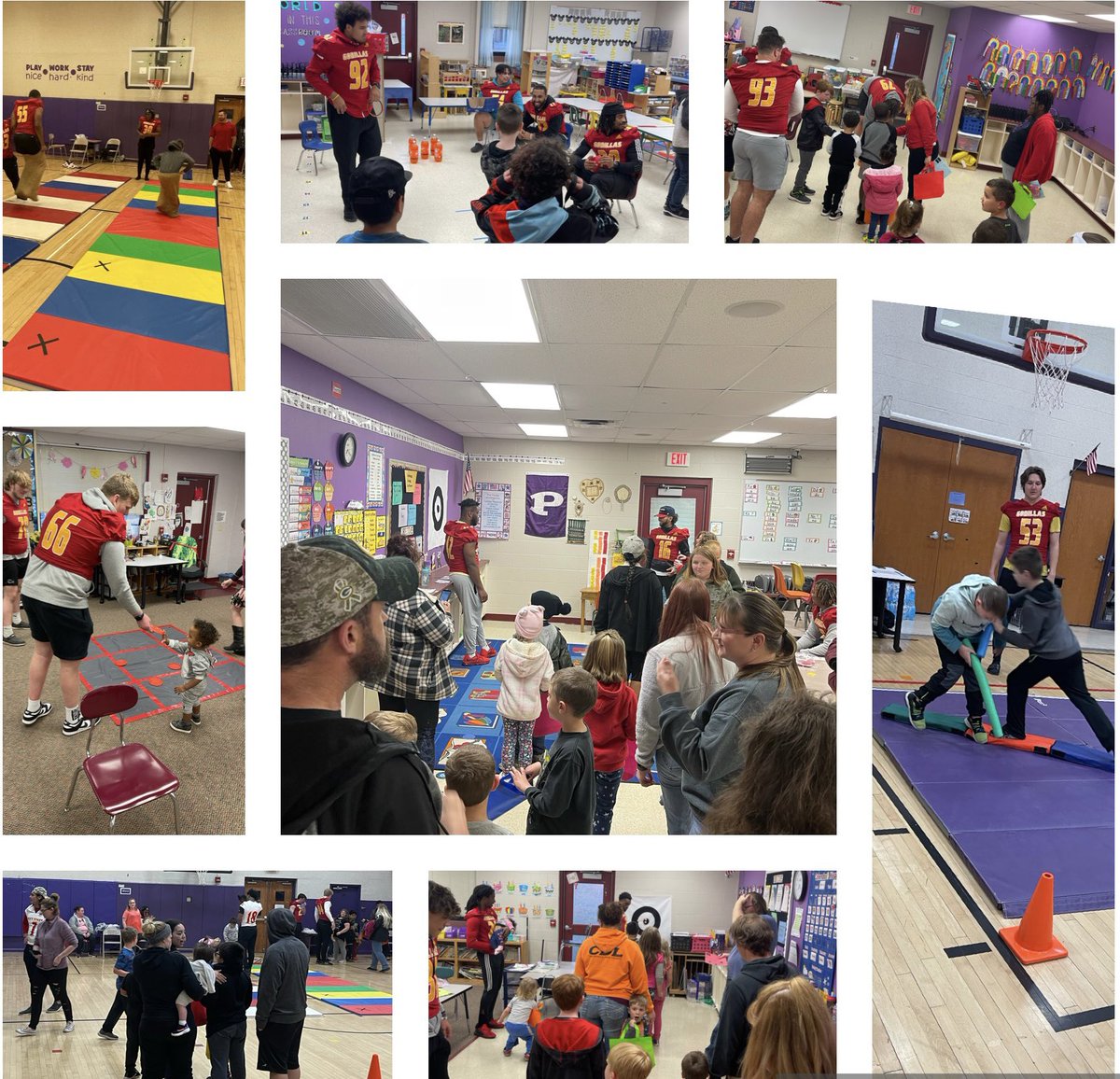 Taylor Godinet (@taylorgodinet) on Twitter photo From 6:00a.m. practice, then classes, and now <a href="/GorillasFB/">Pitt State Football</a> serving the community as carnival game operators at Westside Elementary! Be the difference 🦍 #CTG #community From 6:00a.m. practice, then classes, and now <a href="/GorillasFB/">Pitt State Football</a> serving the community as carnival game operators at Westside Elementary! Be the difference 🦍 #CTG #community