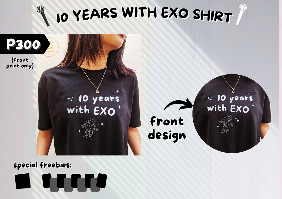 Printography18's tweet photo. Mode of payment: Gcash, Bank Transfer
Mode of delivery: J&amp;t or shopee checkout (sf only)
Strictly Payment first Policy! (Full or Downpayment)
See photos for details.
Interested? Please send us a message ❤
#EXO #10yearswithEXO #Exo10thAnniversary  #EXOShirt https://t.co/egIvd5whlN