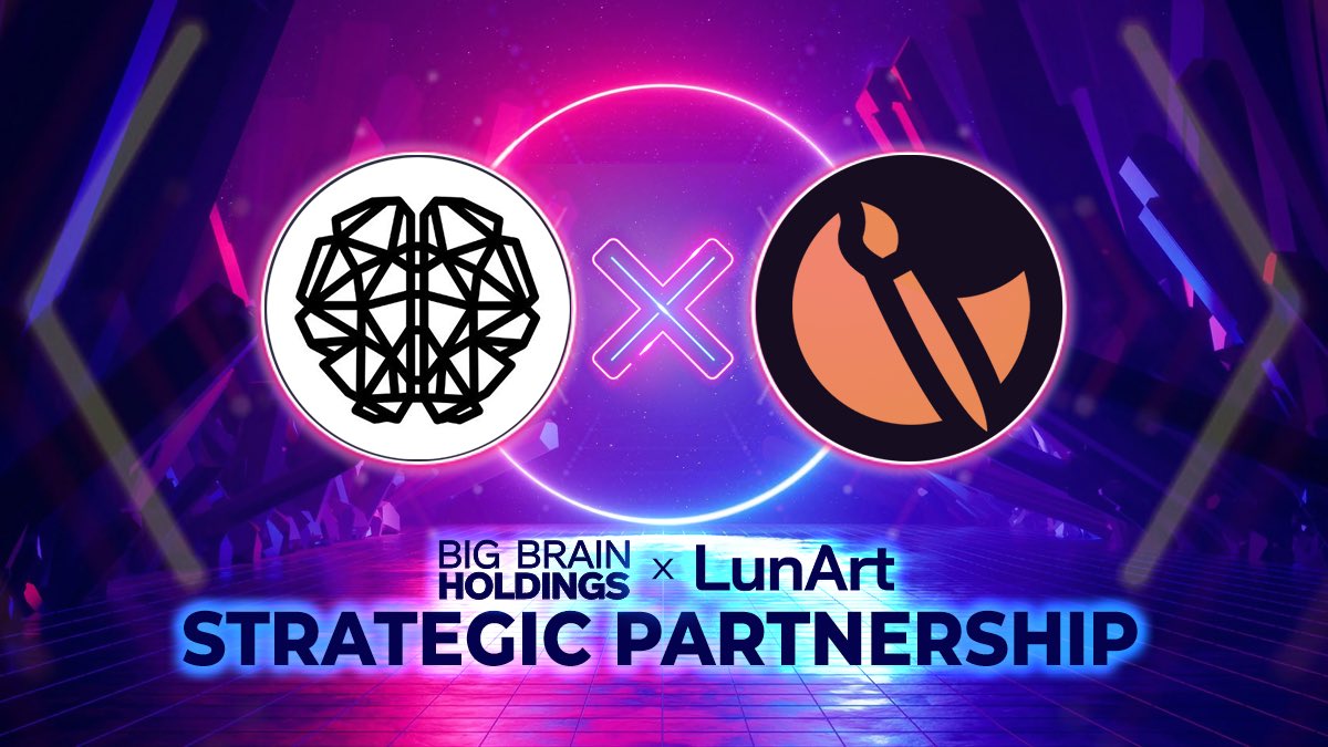 LunArt_NFT's tweet photo. 🔥 @bigbrainvc x @LunArt_NFT 🔥

We are delighted to share our strategic partnership 🤝 w/ Big Brain Holdings 🧠 early investors in @solana, @ArweaveTeam, @NEARProtocol 👊🏼

#TokenLaunch #NFTCommunity
#NFT #NFTs #NFTartists $arts
@TerraBigBrain @howrareterra https://t.co/J2ZO6blOvo