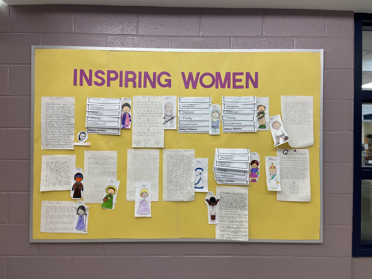 MsBonfield's tweet photo. Just a few amazing pieces of work from the kiddos this week. #proudteacher #BiographyWriting https://t.co/9JuZjyTZti