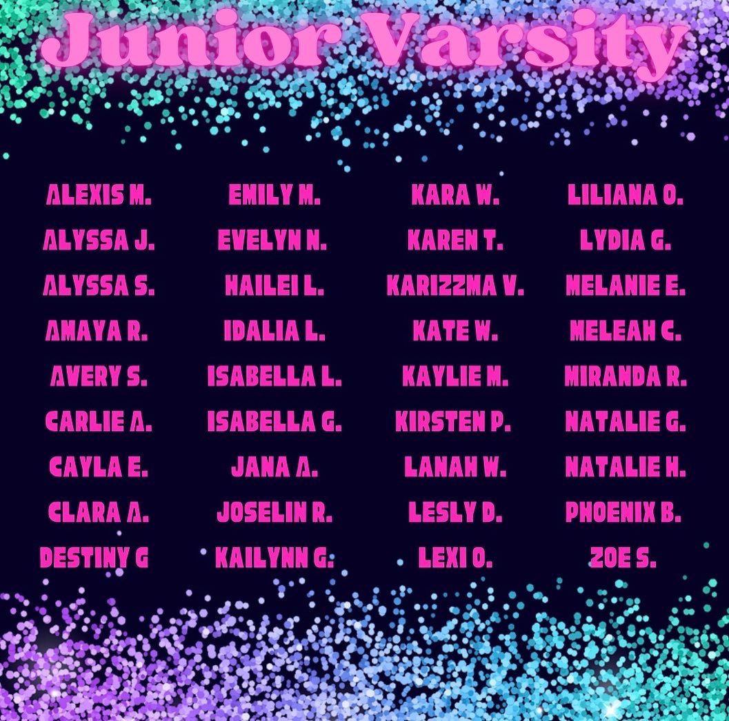 Congratulations to our beautiful new line for 22-23! Congratulations!!!!