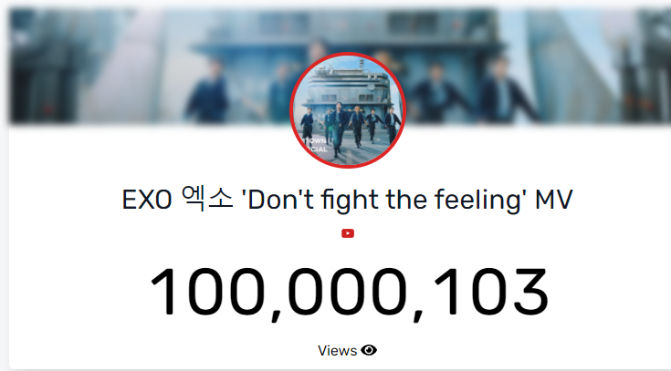 Ms_93er's tweet photo. And FINALLY WE HIT THAT 100MILLION Streams on YT!πππ
PROUD OF YOU EXOLS, esp. #TEAMDFTF
@weareoneEXO @B_hundred_Hyun @layzhang
#TEAMDFTF
#1ΞX0 #EXO
#DONT_FIGHT_THE_FEELING https://t.co/kWRDDG7PpO