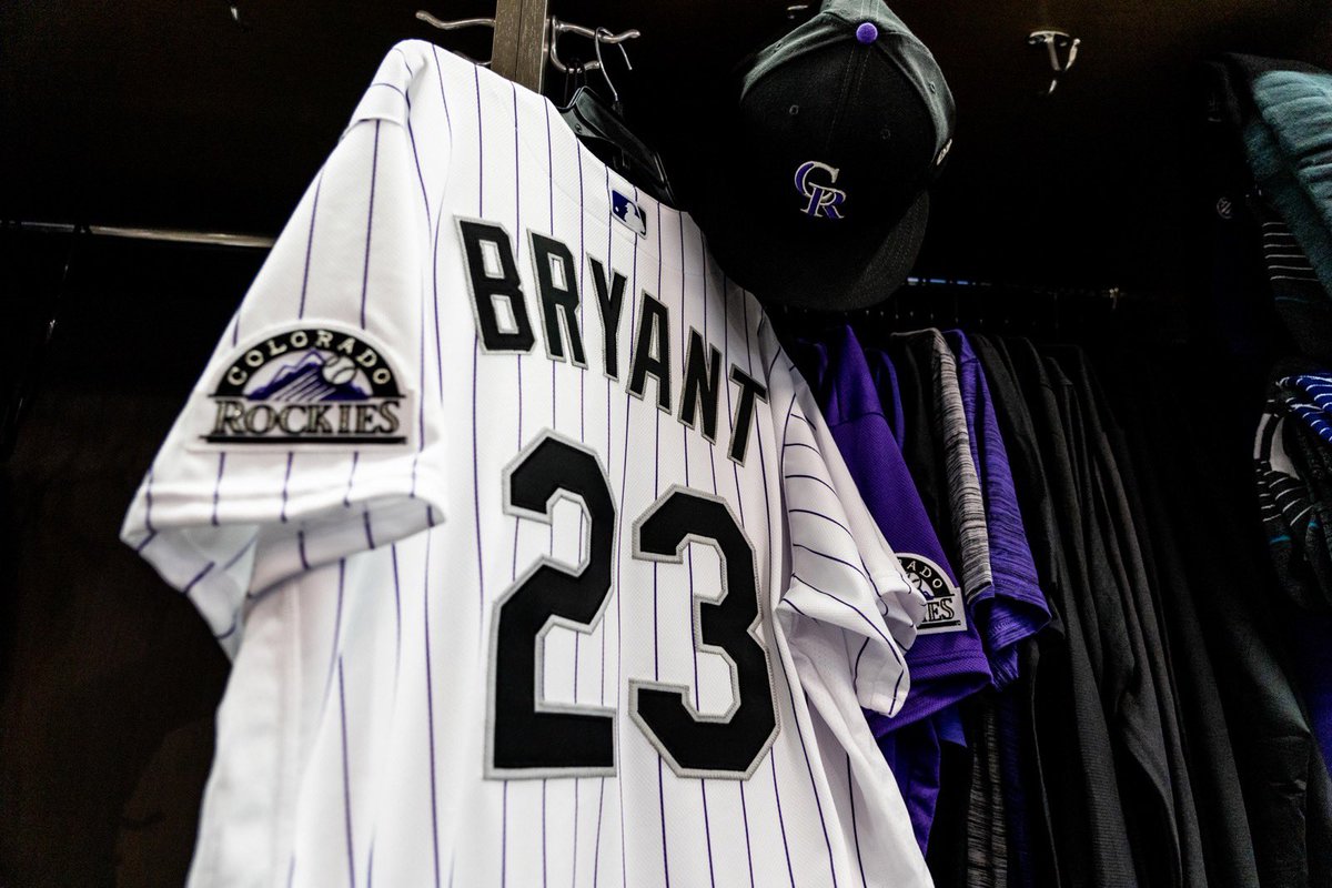 Colorado Rockies on X: KRIS BRYANT JERSEY GIVEAWAY 💥💥💥💥💥💥 One winner  will get a KB #23 Pinstripes Replica Jersey! Opening Day is April 8th &  it could be yours just in time