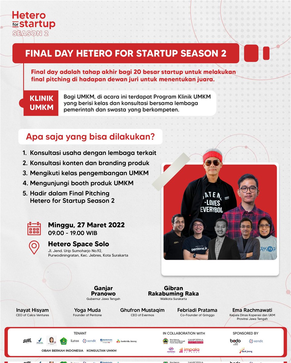 PEMKOT_SOLO's tweet photo. [HETERO FOR STARTUP SEASON 2 - FINAL DAY]

#SiapJadiSolusi
#heteroforstartup
#startupindonesia
#eventstartup
#kelasbisnis
#bisniskreatif
#ekosistemdigital
#creative https://t.co/9EViOvJVIa