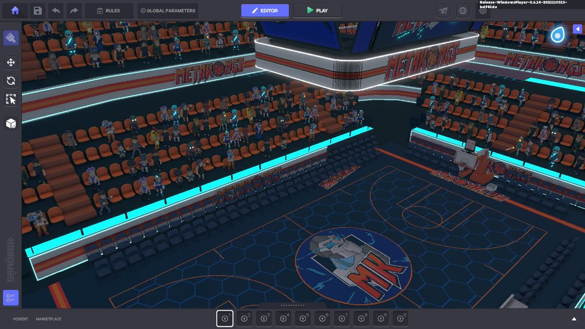 MetaKongs's tweet image. What’s this?!?!

Just a little sneak peak of what’s being built on the MetaKongs @TheSandboxGame land plot! 😎🦍🏀