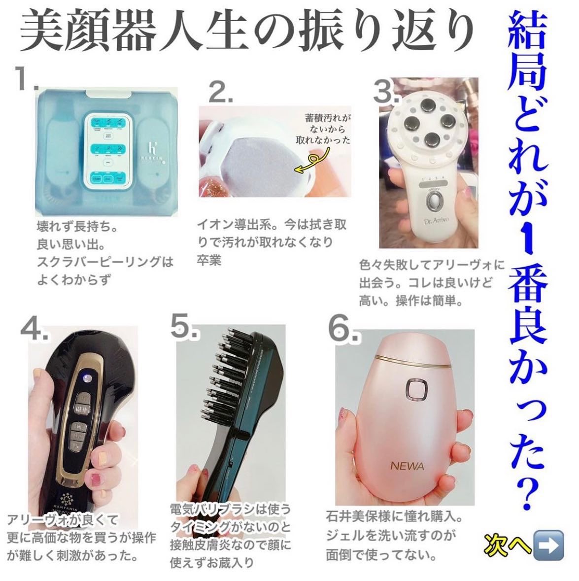表皮ケアも大事だけど肌の奥のケアも美顔器でしておきたい。良いと聞い