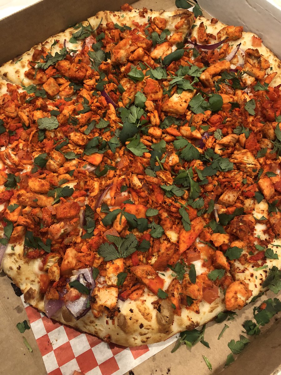 holly_schroeder's tweet photo. Taste testing curry on pizza. The Curry Pizza Company. https://t.co/6S0IlbnbxB