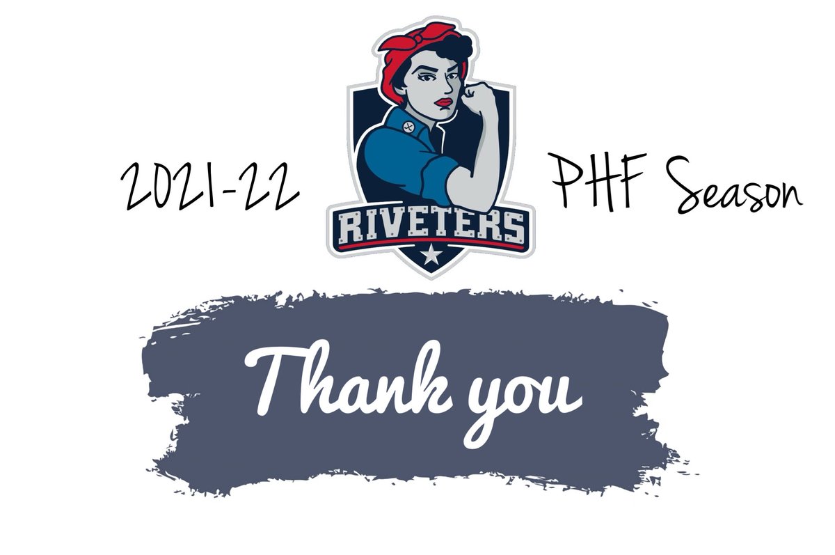 nwhlfuture's tweet photo. Thank you for a great season, @Riveters! It’s been a pleasure to follow along  #RepTheRivs💪 https://t.co/1C0BdxiAyP