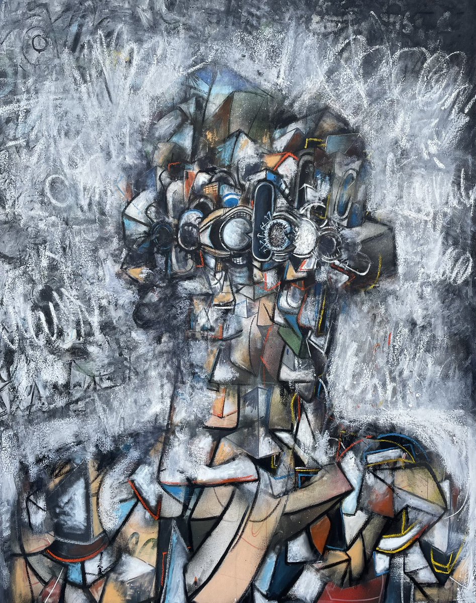 JazzbIues's tweet photo. 46x56 inch, untitled oil on canvas https://t.co/YcuGTuosOu