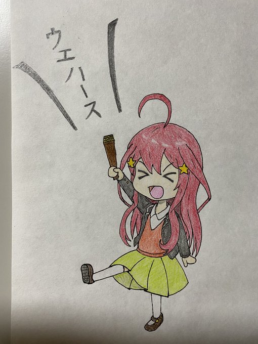 自分をCFだと思い込んでいる一般人さんがTwitterに投稿した中野五月(五等分の花嫁)のイラスト。