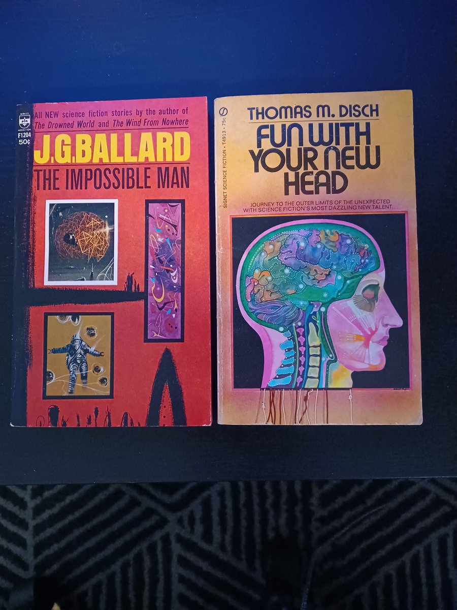 ScottMWest's tweet photo. Good stuff. #ThomasMDisch #JGBallard #ScienceFiction #NewWave #1960s #60sSF #books #paperbacks https://t.co/KMfEY9AUUM