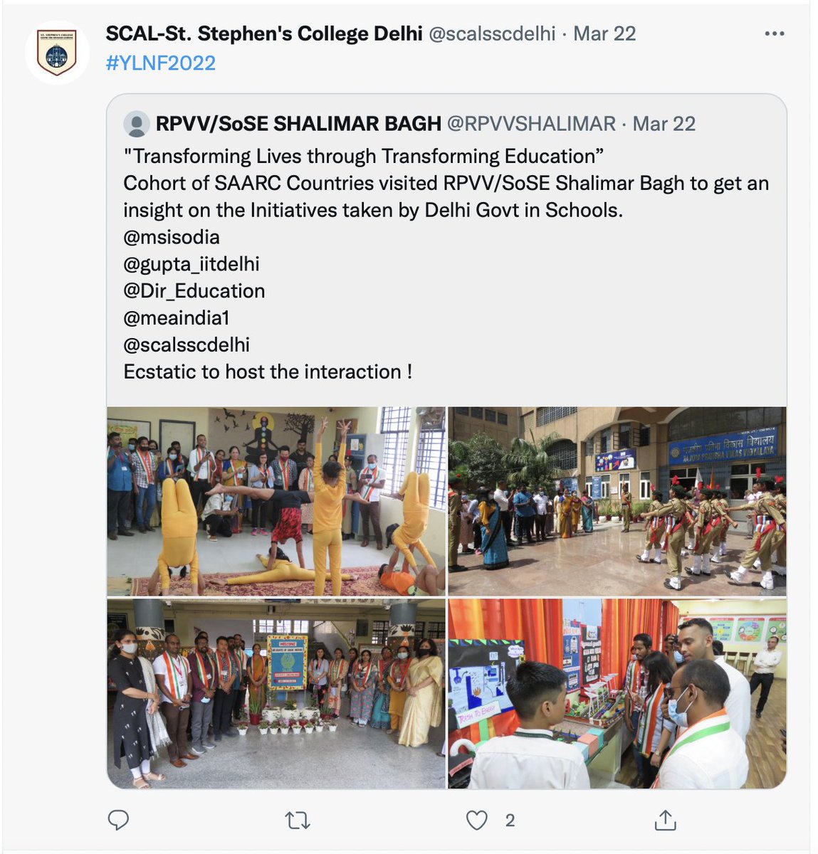 Indiainbhutan's tweet photo. It's not 'all work and no play' for the #YNLF Fellows including 3 youth leaders from Bhutan pursuing the Fellowship Programme at St. Stephen's College sponsored by @MEAIndia
#CapacityBuilding
@PMBhutan @FMBhutan @NamgayTsering @scalsscdelhi @IndianDiplomacy @iccr_hq @bhutant https://t.co/6xoAfNbsV6