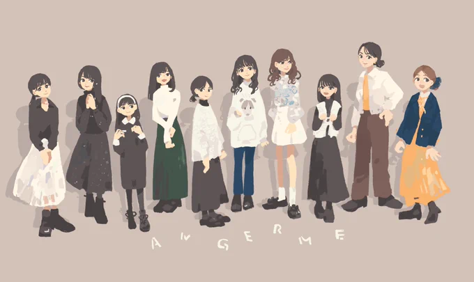 アンジュルムの私服が好きという絵 