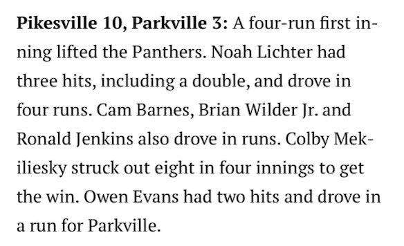 3/4 with 2B, 2 singles, and 4RBI