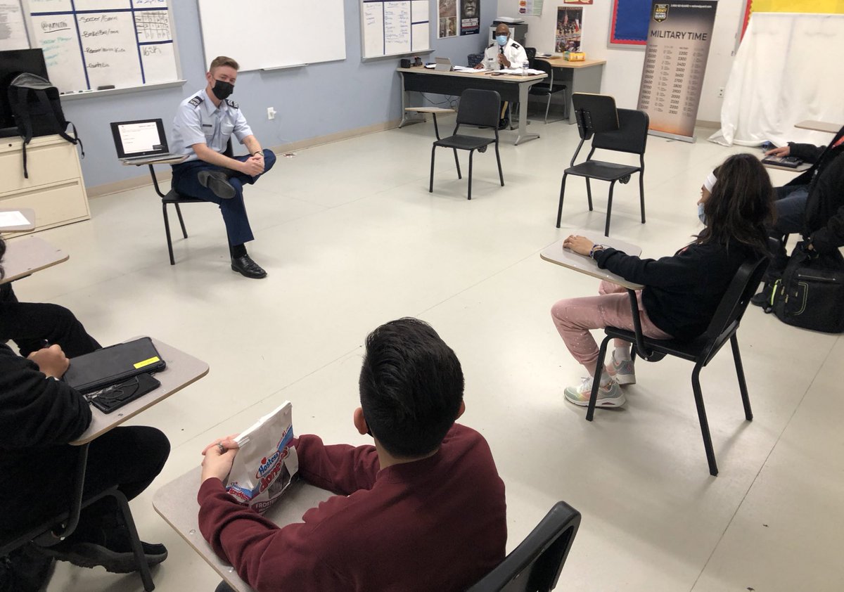 This week some of our cadets heard from USAFA Cadet Rodriguez. Cadet Rodriguez grew up in Petworth and graduated from <a href="/SWWHSA/">School Without Walls</a>.
