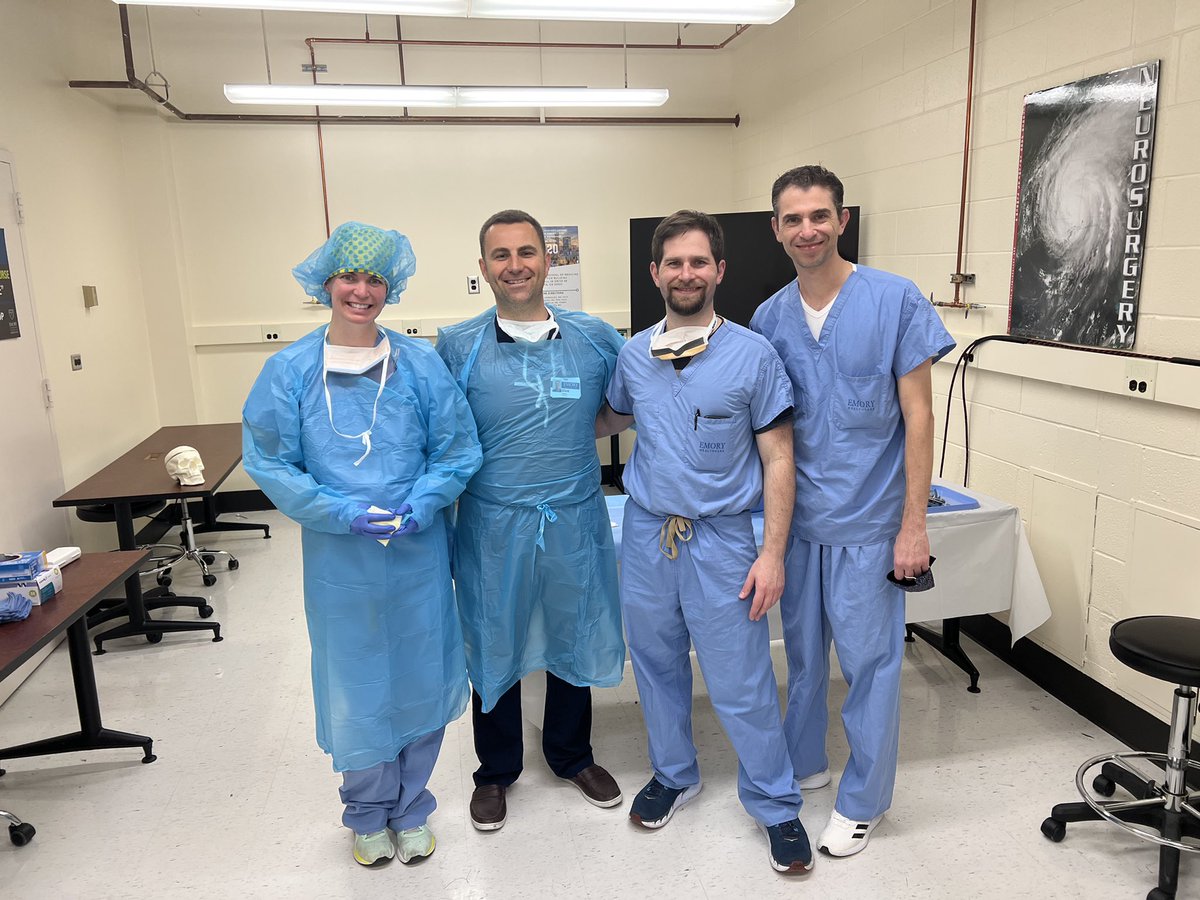 BojaxhiMD's tweet photo. Kicking off the weekend by collaborating with @EmoryNeurosurg and performing a cadaver dissections. @mayojaxanes @alexpEUH @MayolNSX https://t.co/EKoZWKgJNQ