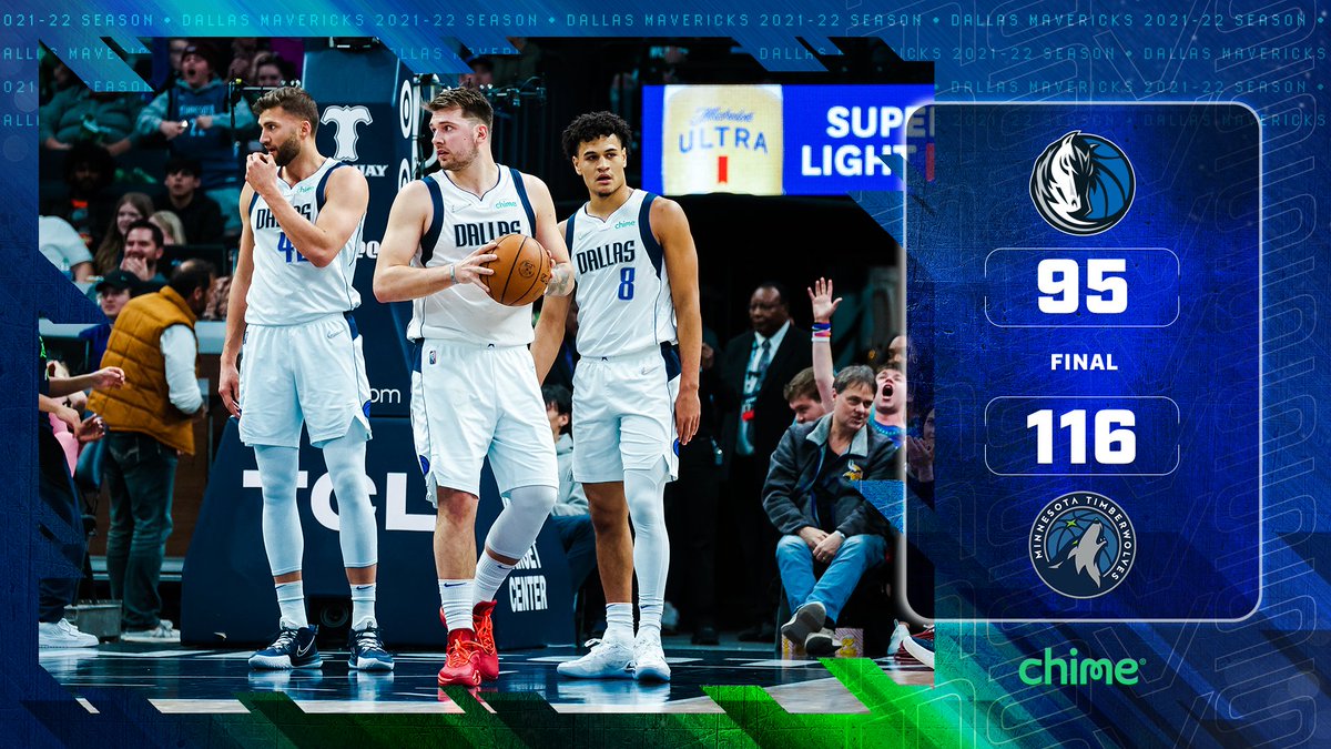dallasmavs's tweet image. Final. 

@Chime | #MFFL