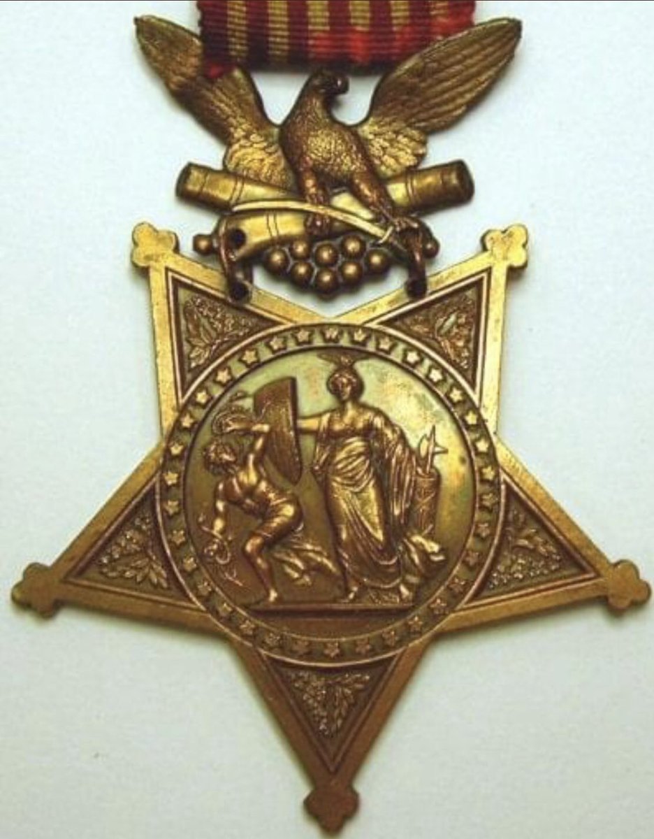 Today is #nationalmedalofhonor day. Created in 1862, it features the goddess Minerva striking Discord, the “foul spirit of secession and rebellion” with serpents in his hand. The #MoH is anti-Confederate, anti-traitor! The United States forever!